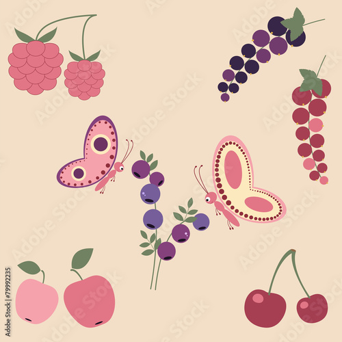 Set of summer