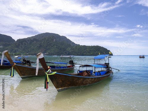 Boats of Phi Phi Don Island