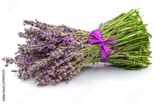 Bouquet of lavender in close-up