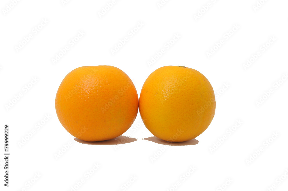 Orange fruit isolated on white background Orange fruit isolated on white background