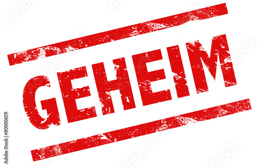 Stempel Grunge Top secret rot geheim Vektor