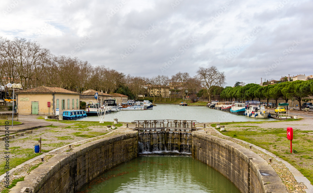 Fototapeta premium The Canal du Midi in Carcassonne - France