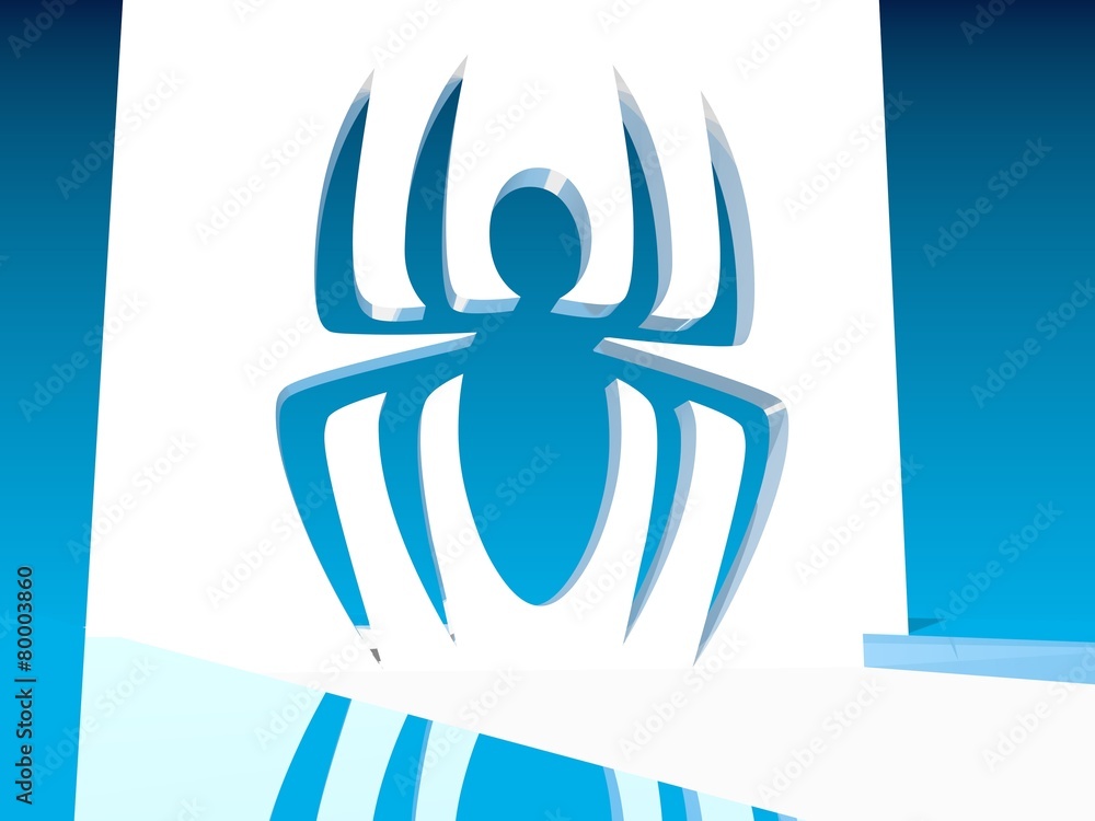 blue spider icon blue spider icon