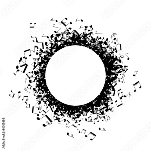 Abstract music design for use as a background