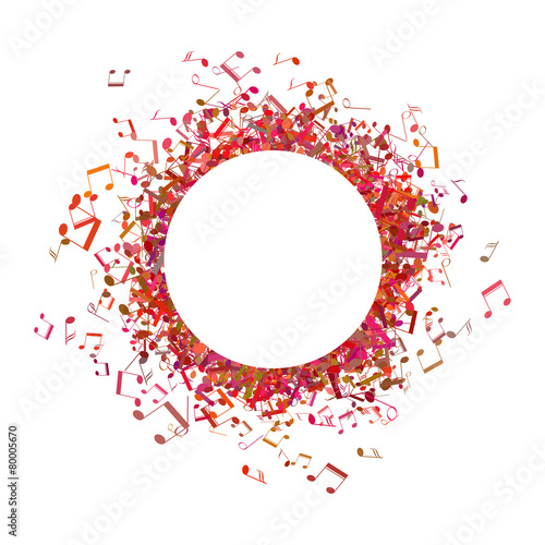 Abstract music design for use as a background