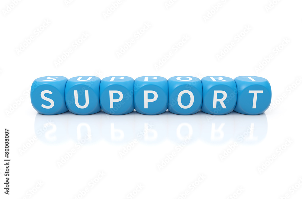 Support Würfel blau Support Würfel blau
