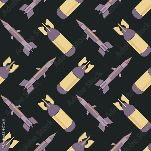 seamless abstract background with bombs