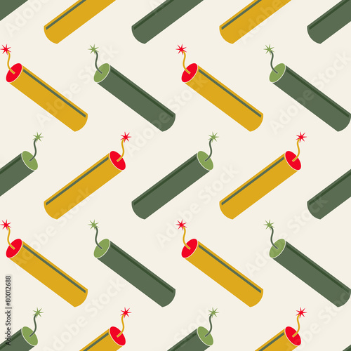 seamless abstract background with bombs