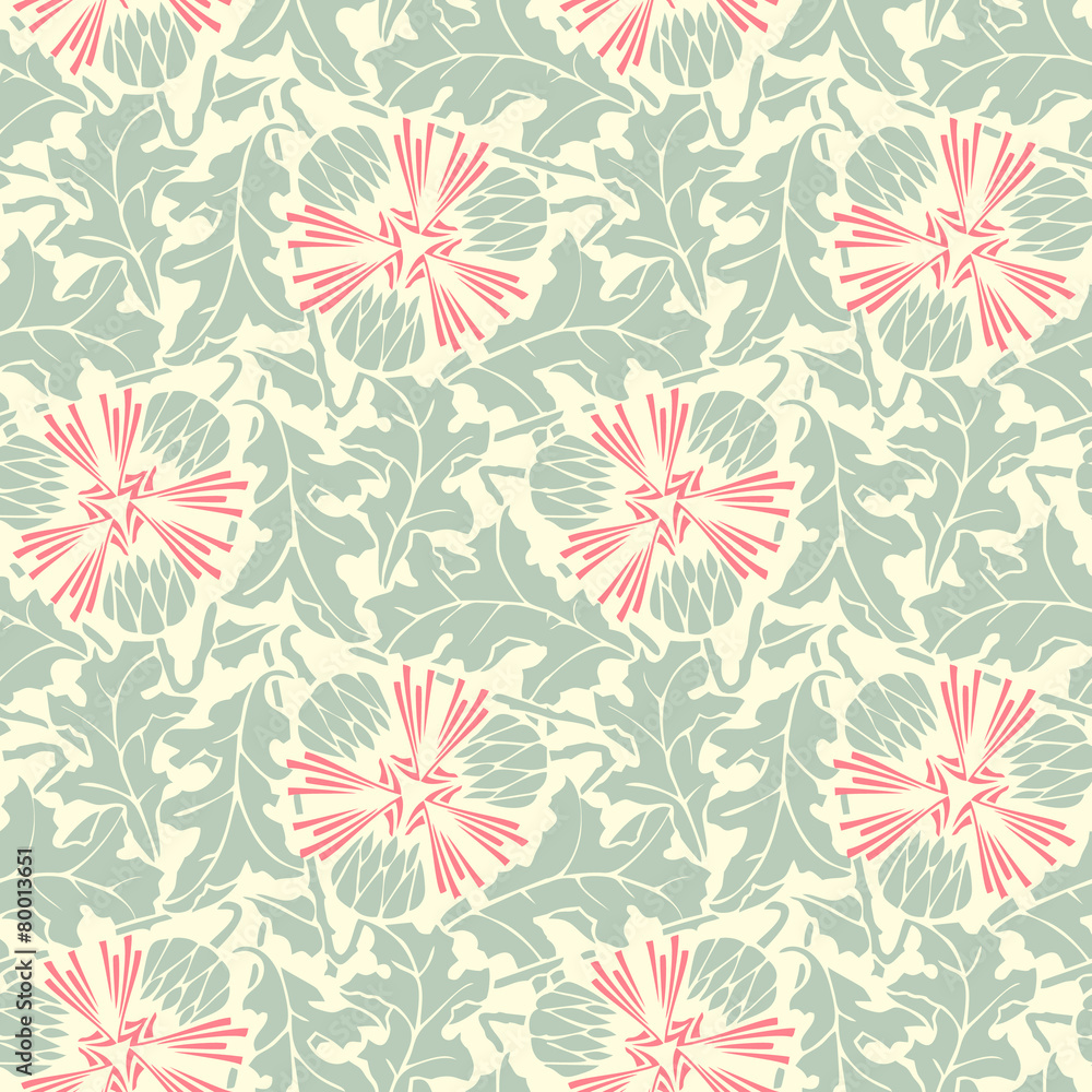 turquoise floral seamless pattern. turquoise floral seamless pattern.
