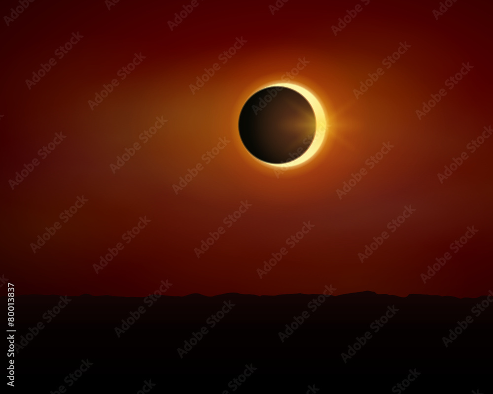 Fototapeta premium sonnenfinsternis IV