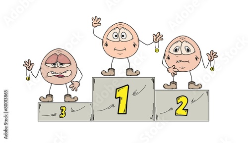 winning podium