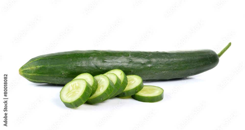 fresh cucumbers isolated on white background fresh cucumbers isolated on white background