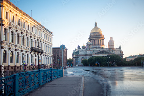 St. Isaac Cathedral in Saint-Petersburg,