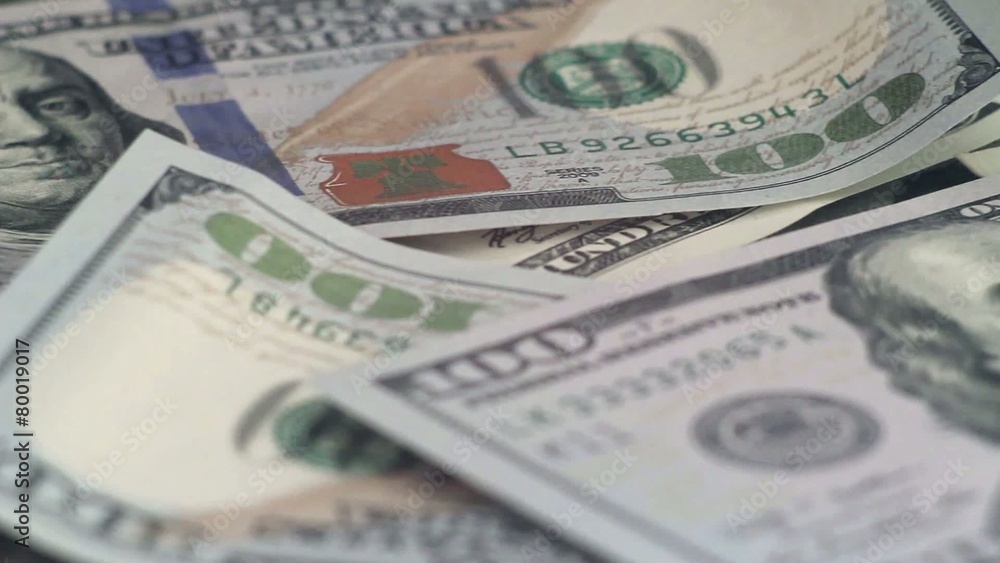 100 dollars, cash, shallow depth of field 100 dollars, cash, shallow depth of field