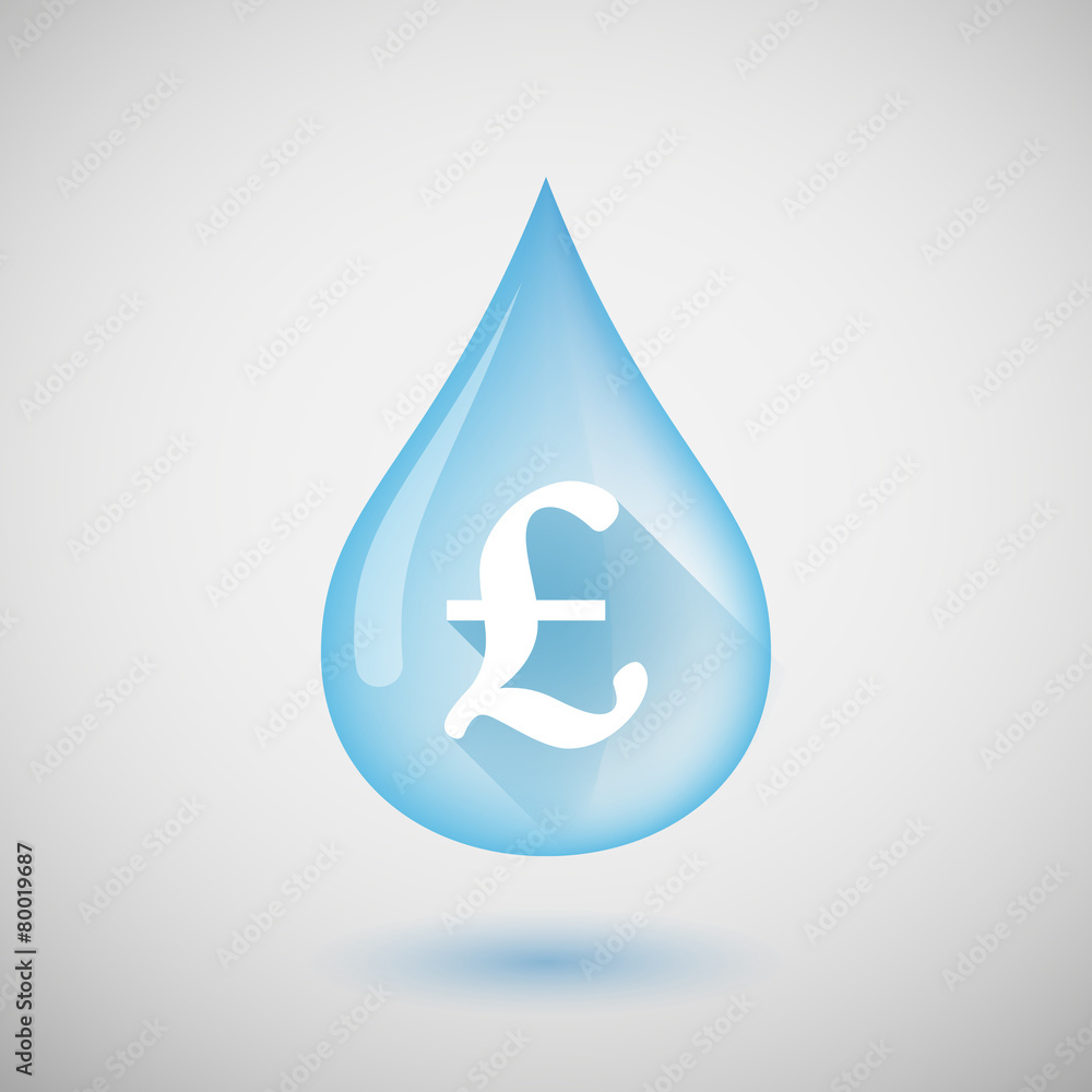 Water drop with a pound sign Water drop with a pound sign