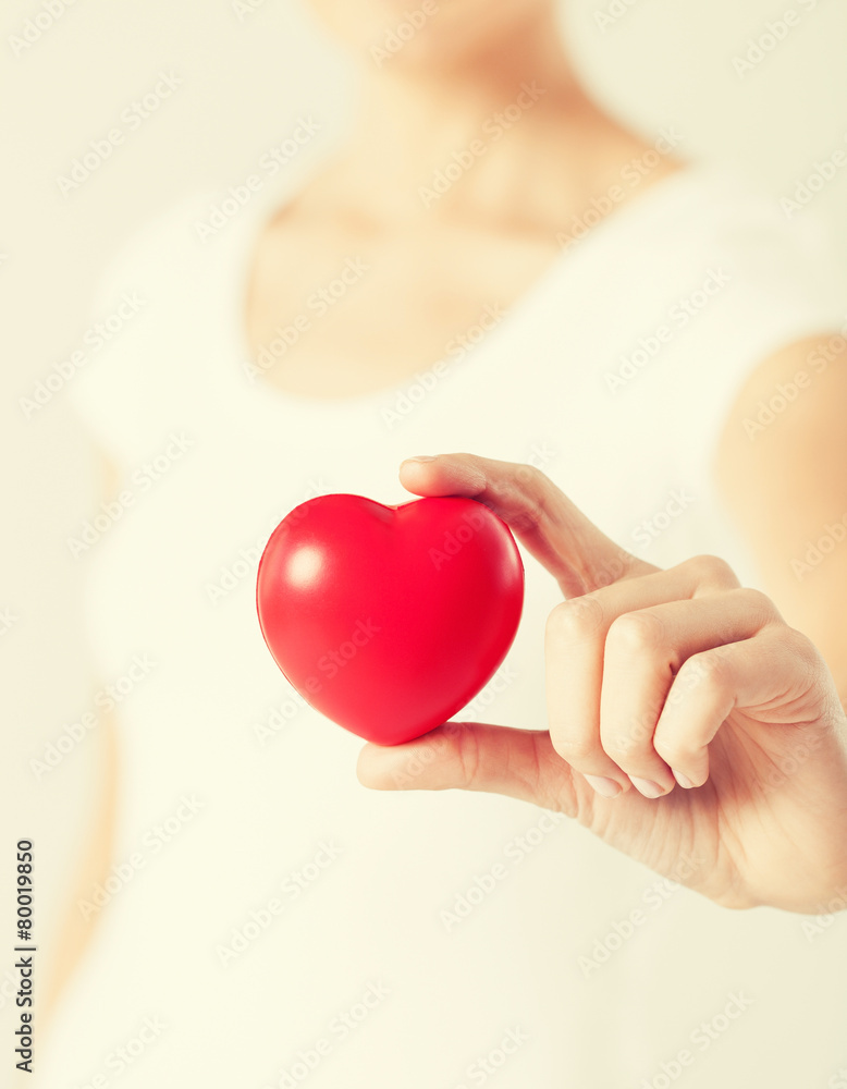 Obraz premium woman hands with heart
