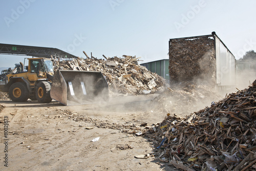 wood recycling  photo