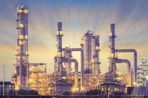 Wallpaper Mural Oil gas refinery plant. May called petroleum, production or petrochemical plant. Industrial factory construction from engineering technology with steel pipe, pipeline, tank. Business for power energy. Torontodigital.ca