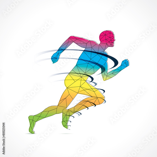 Low poly- coureur