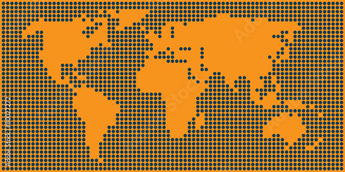 Dotted World Map