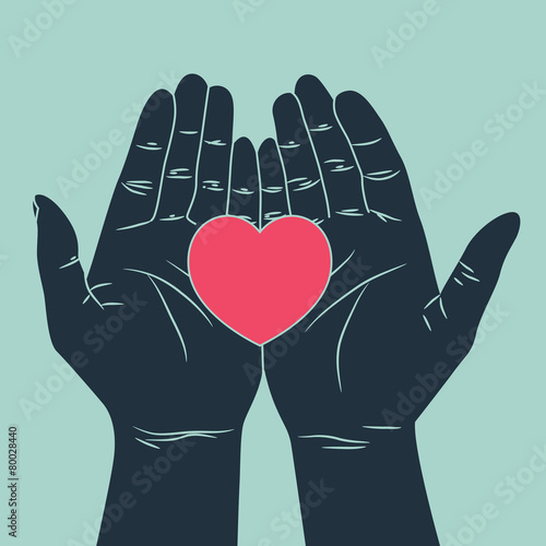 hand giving love symbol