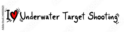 Underwater target shooting love