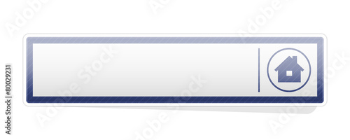 The button with house icon