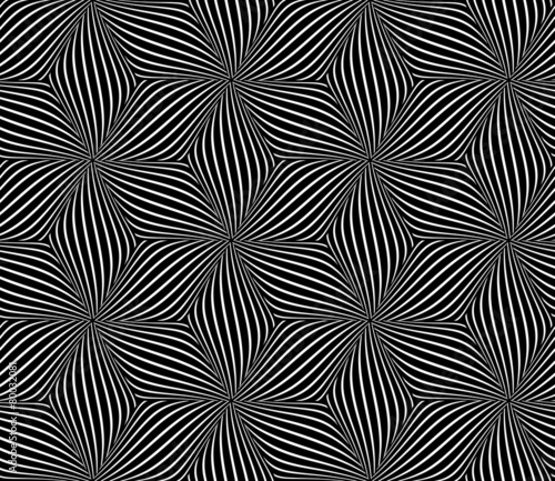 Seamless op art pattern.