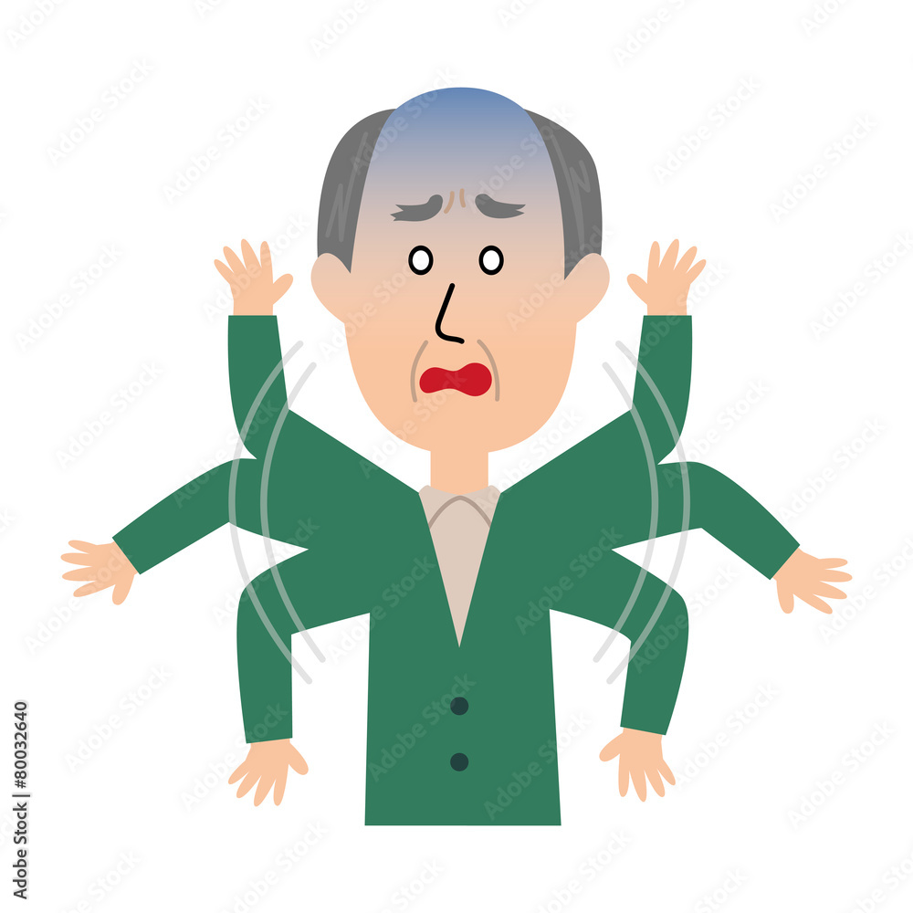 An elderly man being flabbergasted and pale An elderly man being flabbergasted and pale