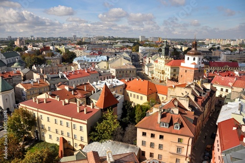 Miasto Lublin, widok z lotu ptaka