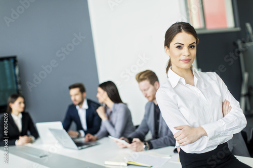 Young woman in the office