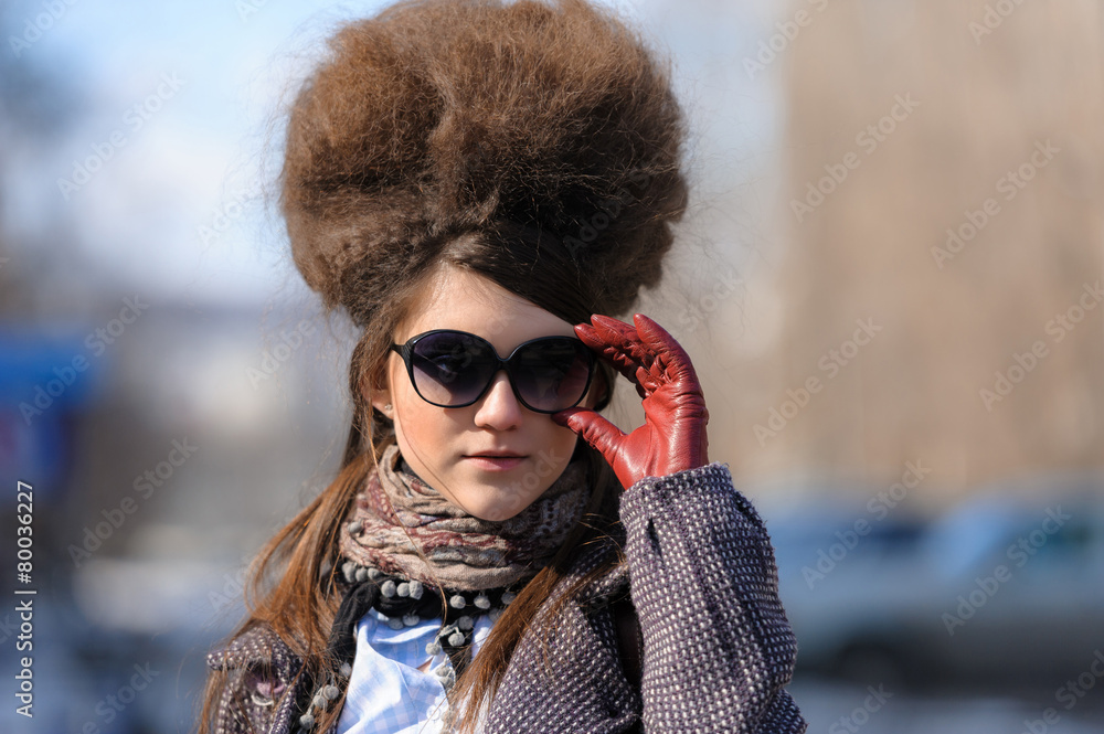 young girl on a walk young girl on a walk