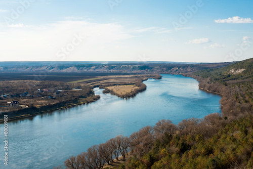 landscape of the Dniester River