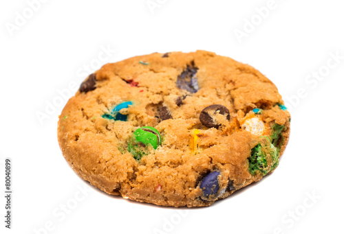 cookies with colored chocolate drops