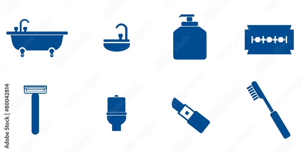 Hygiène et soin en 8 icônes Hygiène et soin en 8 icônes