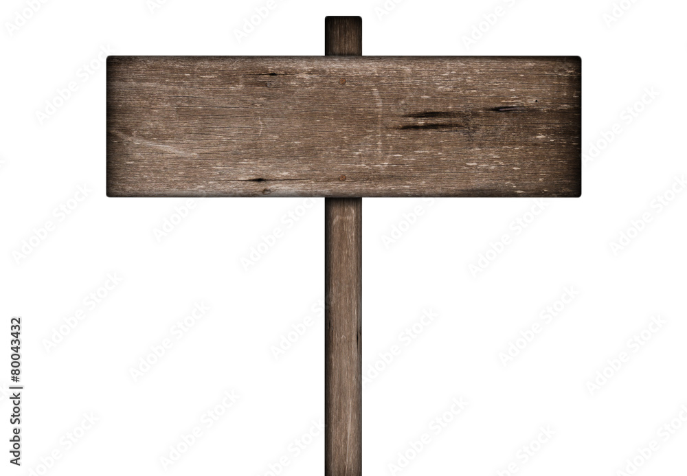 wooden sign isolated on a white background wooden sign isolated on a white background