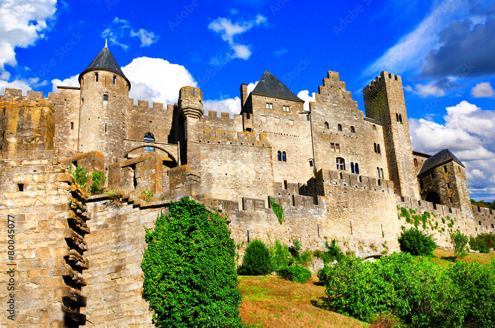 Carcassonne - biggest fortress in Europe, France