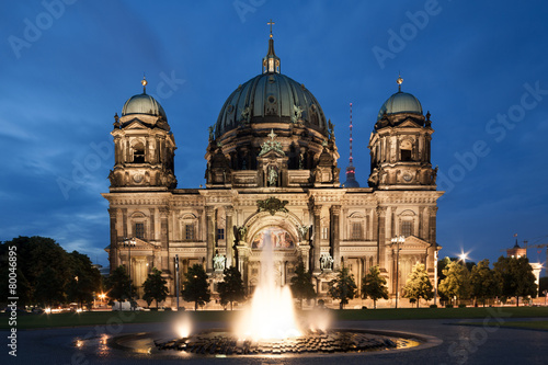 Berlin Cathedral at night