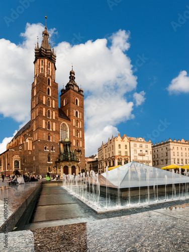 St. Mary's Gothic Church in Krakow