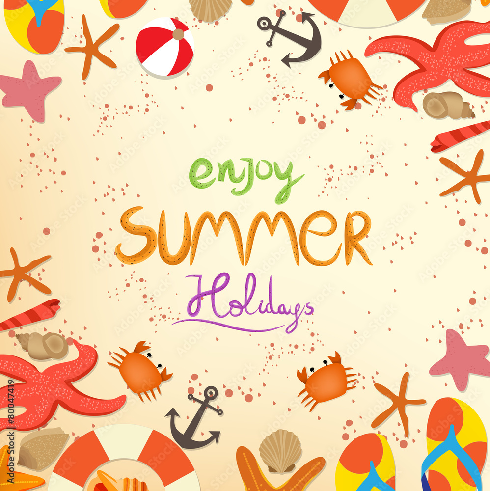 Fototapeta premium enjoy summer holiday