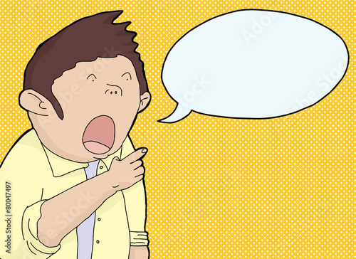 Shocked Man Yelling