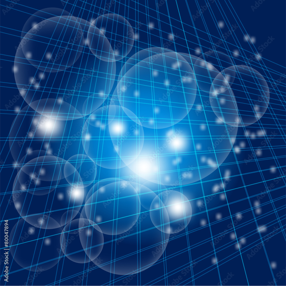 Abstract blue grid circle light background template Abstract blue grid circle light background template