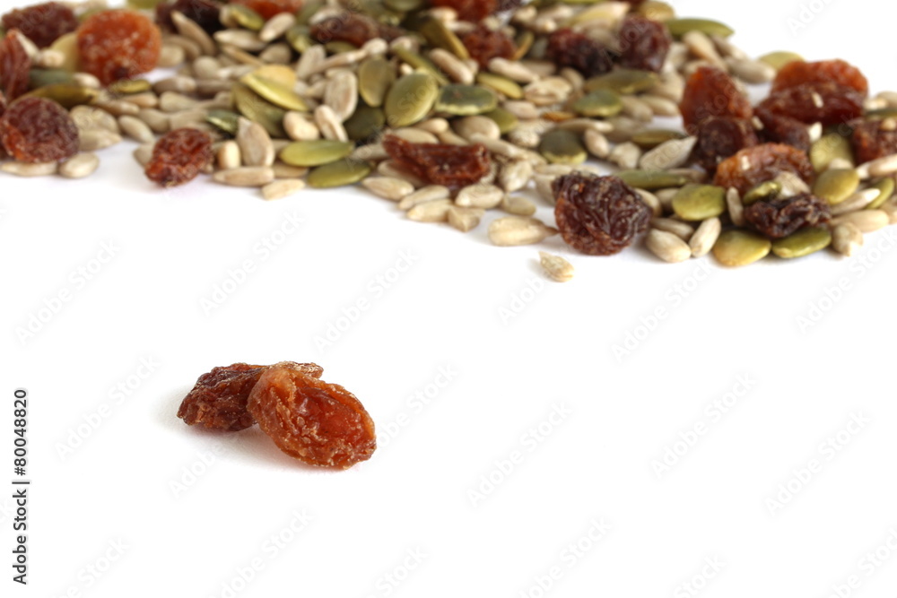 Fototapeta premium Mixed Seeds and Saltanas