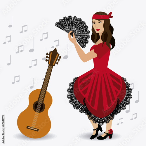 Gipsy design, vector illustration.