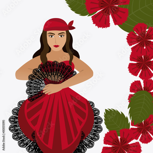 Gipsy design, vector illustration.