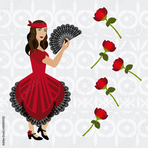 Gipsy design, vector illustration.