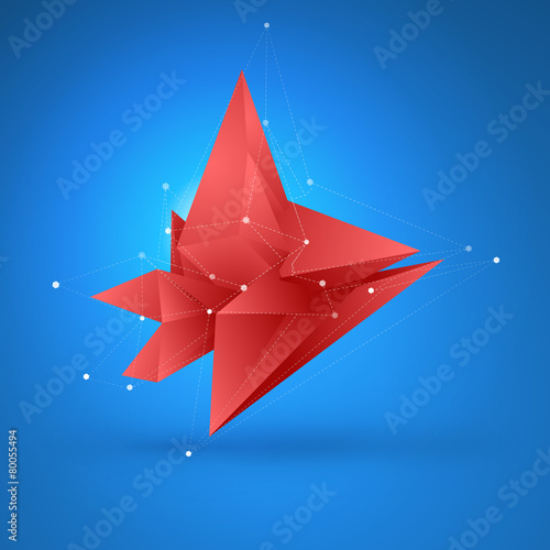Abstract vector polygonal geometry background. Eps10