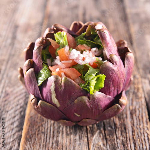 stuffed artichoke photo