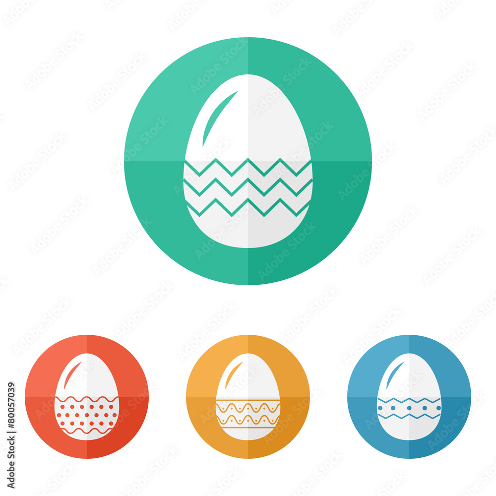 Set of decorative easter eggs Set of decorative easter eggs