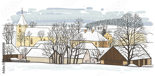 Winter village